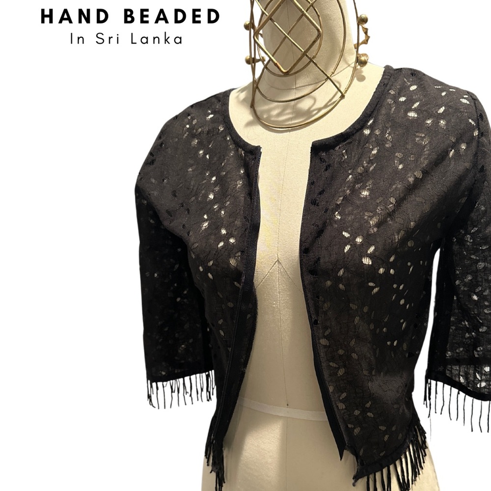 Hand beaded cardigan